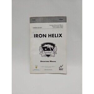 Iron Helix PC Game Command Operations Manual Only Spectrum Holobyte Vintage
